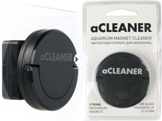 AQUALIGHTER aCleaner Czarny (8843) - Czyścik magnetyczny do akwarium