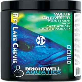 BRIGHTWELL AQUATICS Rift Lake Chemie (RLCM250) - Preparat regulujący strukturę chemiczną wody do akwariów z pielęgnicami wschodnioafrykańskimi.