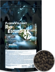 BRIGHTWELL AQUATICS FlorinVolcanit Rio Escuro-XF 2,4l (FVEX5) - Czarne, bardzo drobnoziarniste (ok. 1 mm) podłoże bazowe z wypalanego popiołu wulkanicznego.