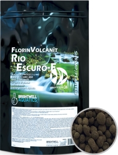 BRIGHTWELL AQUATICS FlorinVolcanit Rio Escuro-F (FVEF15) - Czarne, drobnoziarniste (ok. 3 mm) podłoże bazowe z wypalanego popiołu wulkanicznego.