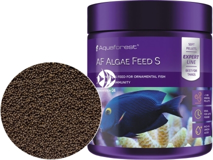 AQUAFOREST AF Algae Feed L 120g (103045) - Pokarm granulowany dla roślinożernych morskich ryb ozdobnych m. in. pokolców