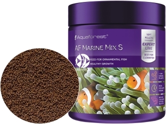 AQUAFOREST AF Marine Mix S 120g (103022) - Tonący pokarm granulowany dla ozdobnych morskich ryb mięsożernych, m.in. Amphiprion.