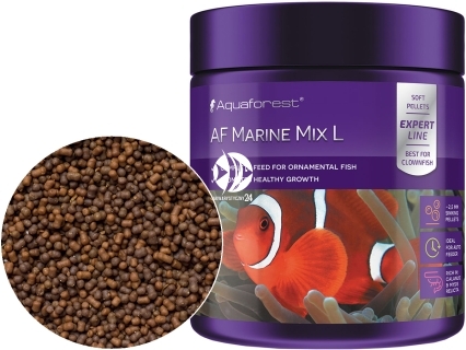 AQUAFOREST AF Marine Mix L 120g (103023) - Tonący pokarm granulowany dla ozdobnych morskich ryb mięsożernych, m.in. Amphiprion.