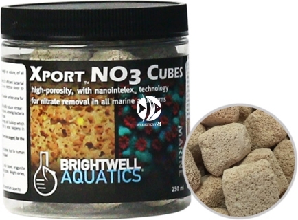 BRIGHTWELL AQUATICS Xport NO3 Cubes (XPCubeN1000) - Ultraporowate, biologiczne medium filtracyjne w kształcie kostek wzbogacone o siarkę elementarną.