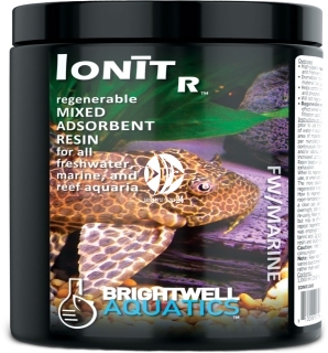 BRIGHTWELL AQUATICS Ionit R 250ml (IONR250) - Mieszanka regenerowalnej żywicy adsorpcyjnej dla akwariów słodkowodnych, morskich i rafowych.