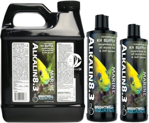 BRIGHTWELL AQUATICS Alkalin8.3 (ALK250) - Skoncentrowany bufor KH w postaci suplementu do akwariów morskich i rafowych.