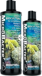 BRIGHTWELL AQUATICS MicroBacter7 (BAC125) - Kompletna formuła biokultur bakterii do ustanowienia filtracji biologicznej i natychmiastowej poprawy jakości