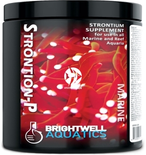 BRIGHTWELL AQUATICS Strontion-P 150g (STRP150) - Suplement strontu do wszystkich akwariów morskich z obsadą rybną i akwariów rafowych.