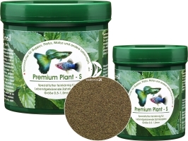 NATUREFOOD Premium Plant S (33110) - Pływający pokarm dla gupików, paletek, molinezji, mieczyków i innych ryb roślinożernych