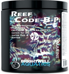 BRIGHTWELL AQUATICS Reef Code B-P (RCBP250) - Zbilansowana formuła w proszku zawierająca jony wapnia i stabilizator zasadowości do akwariów morskich