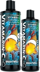 BRIGHTWELL AQUATICS Vitamarin-C (VTC500) - Skoncentrowany suplement witaminy C dla wszystkich akwariów morskich z obsadą rybną i akwariów rafowych.
