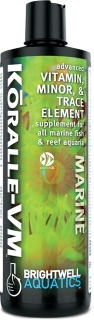 BRIGHTWELL AQUATICS Koralle-VM (KVM125) - Zaawansowany suplement witamin, mikroelementów i pierwiastków śladowych dla akwariów rafowych.