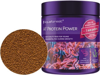 AQUAFOREST (Termin: 08.2025) AF Protein Power 120g (103026) - Pokarm dla młodych ryb morskich o dużej zawartości białka.
