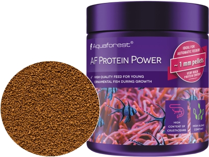 AQUAFOREST (Termin: 08.2025) AF Protein Power 120g (103026) - Pokarm dla młodych ryb morskich o dużej zawartości białka.