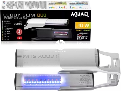 AQUAEL Leddy Slim Duo Sunny Plant&Night (124218) - Oświetlenie LED do akwarium słodkowodnego, światło dzienne dla roślin