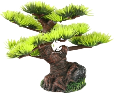 AQUA DELLA Bonsai Mini Sort B (234-420874) - Ręcznie malowane drzewo bonsai z igiełkami do akwarium 9,5cm