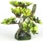 AQUA DELLA Bonsai Mini Sort C (234-420881) - Ręcznie malowany drzewo bonsai z liśćmi do akwarium 9,5cm