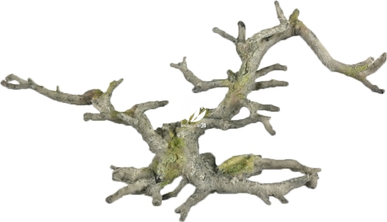 AQUA DELLA Bonsai Grey (without leaves) (234-424087) - Ręcznie malowany korzeń bonsai bez liści, szary (35,5x10x17,5cm)