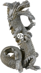 AQUA DELLA Balinese Dragon (234-194751) - Ręcznie malowany smok stojący z Bali o wymiarach 11x13x21cm