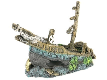 AQUA DELLA Galleon Wreck L (234-107843) - Ręcznie malowany wrak statku Galeon do akwarium