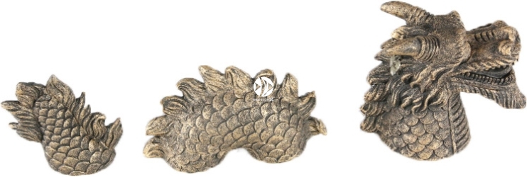 AQUA DELLA Nessy (234-444337) - Ozdoba przedstawiająca smoka wynurzającego się z piasku do akwarium