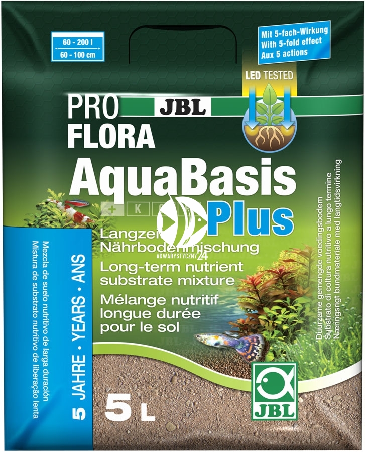 Substrat de sol aquarium AquaBasis plus 5L Jbl