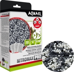 AQUAEL NitroMax PRO 3x100ml (106622) - Woreczki fizelinowe wypełnione żywicą jonowymienną, pochłaniającą NH4, NO2 i NO3 z wody akwariowej