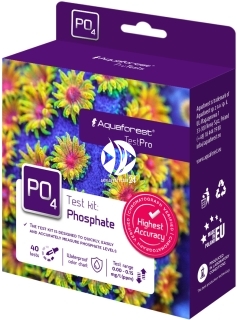 AQUAFOREST TestPro PO4 (110005) - Test przeznaczony do szybkiego pomiaru stężenia fosforanów w akwarium morskim.