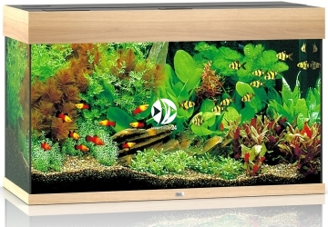 JUWEL Rio 125 LED (01350) - Akwarium z pełnym wyposażeniem bez szafki, 5 kolorów do wyboru Jasne drewno (dąb)