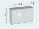 JUWEL Szafka SBX Rio 240 (50123) - Pod Rio 240 i akwaria o wymiarach dna 120x40cm, 5 kolorów do wyboru