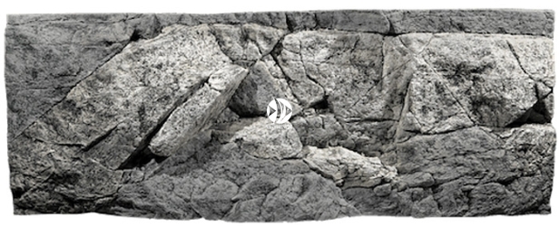 Back To Nature River (03000127) - Tło strukturalne z motywami skalnymi do akwarium