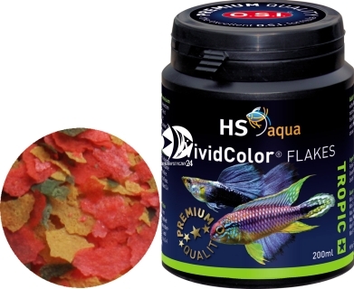 O.S.I. Vivid Color Flakes (0030132) - Pływająco tonący pokarm wybarwiający w płatkach dla ryb tropikalnych