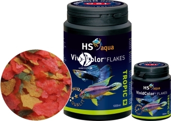 Vivid Color Flakes (0030132) - Pływająco tonący pokarm wybarwiający w płatkach dla ryb tropikalnych