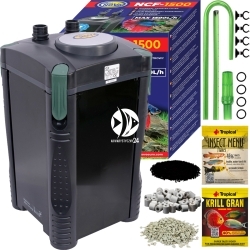 AQUA NOVA NCF-1500 (NCF-1500) - Filtr zewnętrzny do akwarium maks. 500l