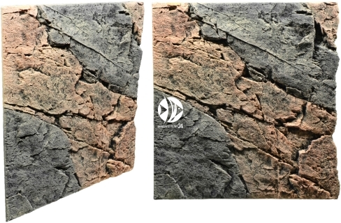 Back To Nature Slim Line Basalt/Gneiss (03000097) - Płaskie tło modułowe z motywem skalnym do akwarium i terrarium