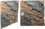 Back To Nature Slim Line Basalt/Gneiss (03000097) - Płaskie tło modułowe z motywem skalnym do akwarium i terrarium 60B 50x55cm