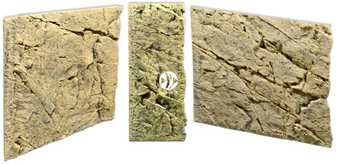Back To Nature Slim Line Sand (03000131) - Płaskie tło modułowe z motywem skalnym do akwarium i terrarium
