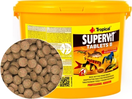 Supervit Tablets B - Wieloskładnikowy, podstawowy pokarm w postaci tonących tabletek z beta-glukanem