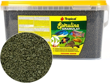 Spirulina Granulat - Tonący granulat, pokarm roślinny z dodatkiem glonów Spirulina platensis
