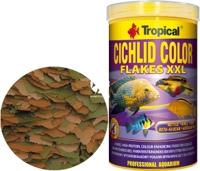 TROPICAL Cichlid Color XXL - Podstawowy, wysokobiałkowy pokarm wybarwiający dla pielęgnic