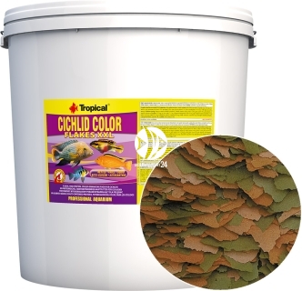 TROPICAL Cichlid Color XXL - Podstawowy, wysokobiałkowy pokarm wybarwiający dla pielęgnic