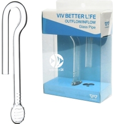VIV Wlot szklany Peony 13mm (200-08) - Rurka szklana pasująca na węże 12/16mm