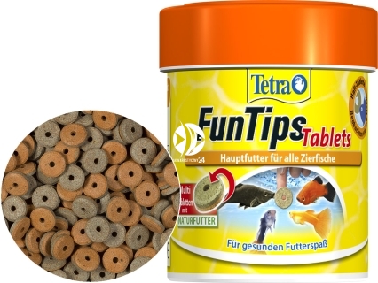 TETRA FunTips Tablets (T111172) - Pokarm w tabletkach przyczepiany do szyb akwarium.