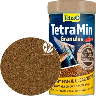 TETRA TetraMin Granules (T134492) - Tonący pokarm granulowany dla wszystkich ryb ozdobnych.