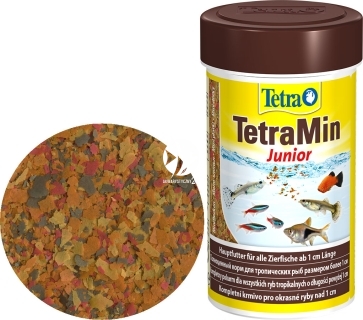 TETRA TetraMin Junior 100ml (T139770) - Płatkowany pokarm dla młodych ryb o długości powyżej 1cm.