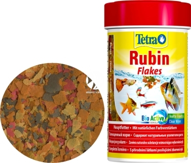 TETRA Rubin Flakes (T139831) - Płatkowany pokarm wybarwiający dla ryb do akwarium.