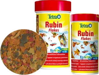 TETRA Rubin Flakes (T139831) - Płatkowany pokarm wybarwiający dla ryb do akwarium.