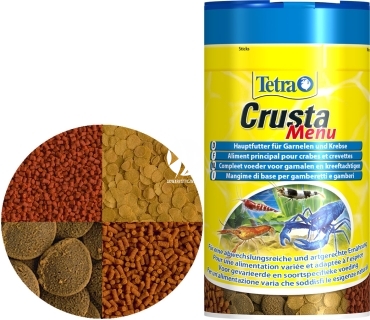 TETRA Crusta Menu 100ml (T171794) - Zestaw 4 pokarmów dla krewetek i krabów w puszce.
