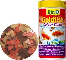 TETRA Goldfish Colour Flakes 250 ml (T183780) - Pokarm płatkowany dla złotych rybek i innych gatunków zimnolubnych.