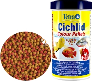 TETRA Cichlid Colour Pellets (T197343) - Pokarm poprawiający wybarwienie w granulkach dla pielęgnic.